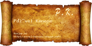 Pável Kenese névjegykártya